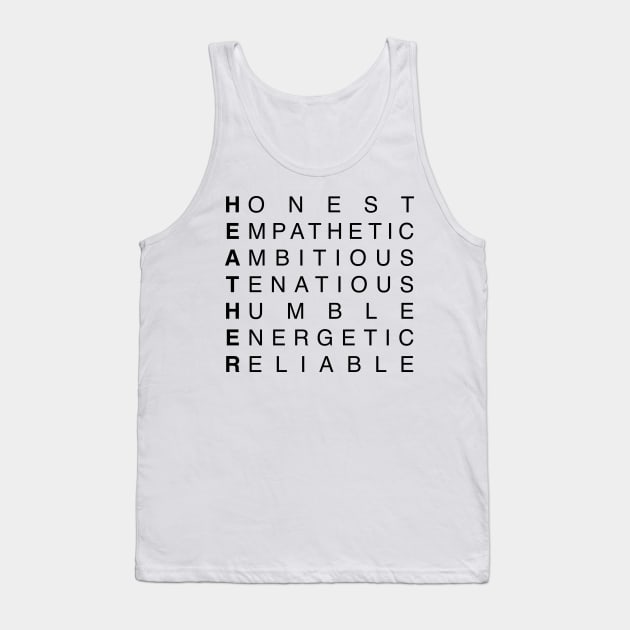 HEATHER Tank Top by Print It Like its Hot